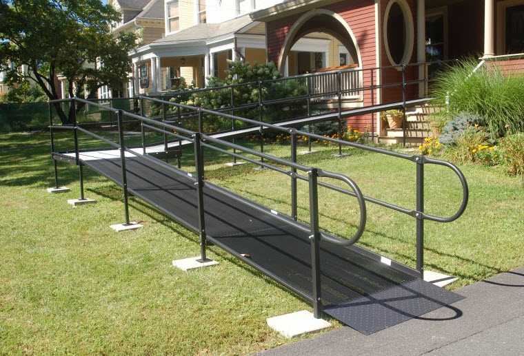 Steel Modular Wheelchair Ramp By National Ramp Ada Compliant